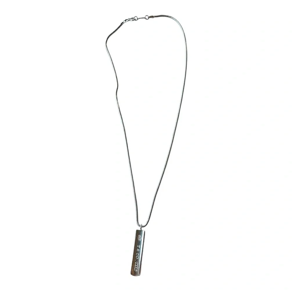 TIFFANY/ Tiffany 925 1837 bar pendant / necklace - Picture 7 of 7